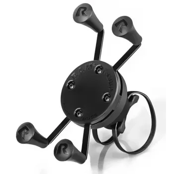 RAM MOUNTS X-Grip Rail EZ-On con supporto girevole – supporto universale per smartphone per tubi e aste (RAP-274-1-UN7U)
