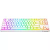 Rampage Ghost TKL tastiera meccanica Huano Red Switch bianca
