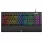 Tastiera da gaming a membrana con filo Rampage Simula RGB Macro KB-GX65 con poggiapolsi, nero