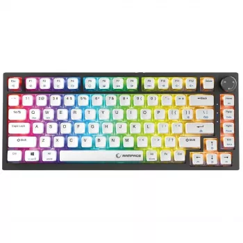 Rampage Zenith Pro tastiera da gaming cablata 8000Hz, effetto Hall, RGB, Gateron KS-20, nero
