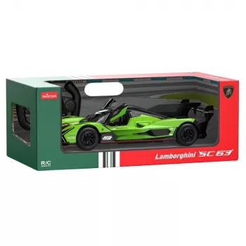 Rastar Lamborghini SC63 Auto RC radiocomandata da corsa verde 1:14