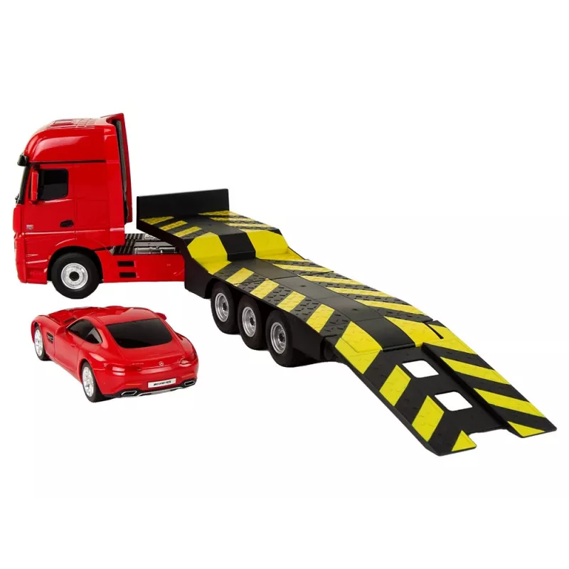 RASTAR Carro attrezzi R/C Mercedes-Benz 1:26 rosso