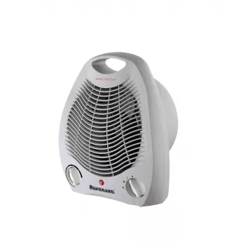 Ravanson FH-105 Grigio Termoventilatore 2000 W con termostato regolabile, 3 livelli di riscaldamento, protezione contro il surriscaldamento, funzione aria fredda