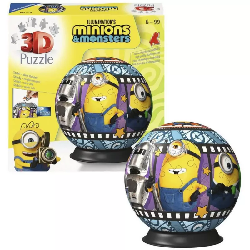 RAVENSBURGER puzzleball 3D Minions 3 - 72 pezzi