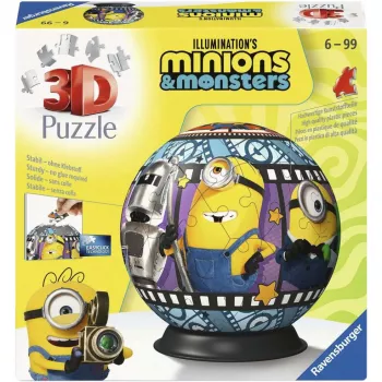 RAVENSBURGER puzzleball 3D Minions 3 - 72 pezzi