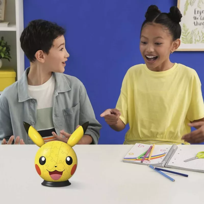 Ravensburger puzzleball 3D Pokémon Pikachu con orecchie - 54 pezzi