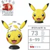 Ravensburger puzzleball 3D Pokémon Pikachu con orecchie - 54 pezzi
