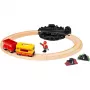 RAVENSBURGER BRIO World set treno merci con luci che cambiano colore
