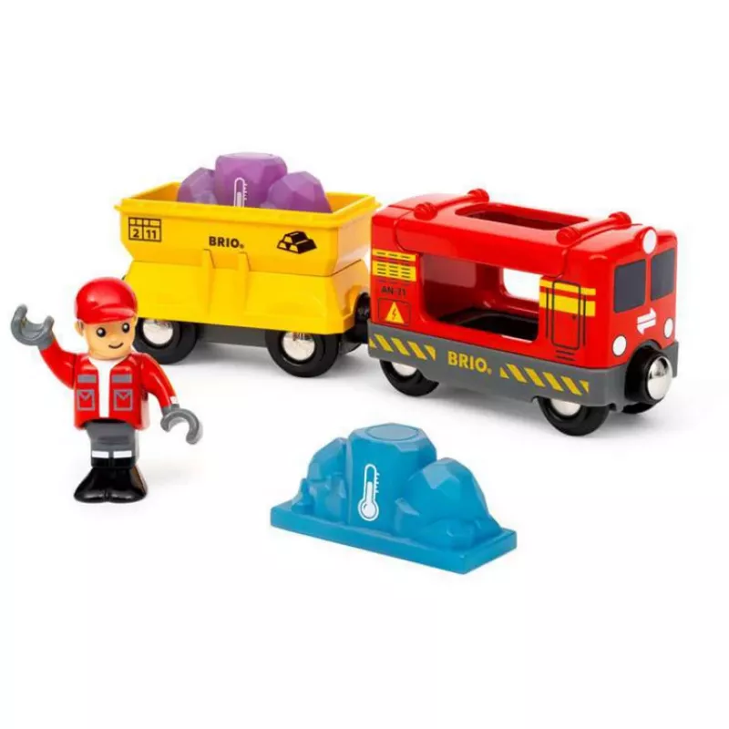 RAVENSBURGER BRIO World treno merci con vagone che cambia colore