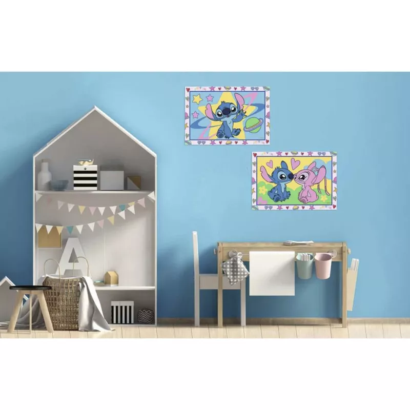 RAVENSBURGER CreArt Junior - Stitch & Angel Set di pittura con i numeri