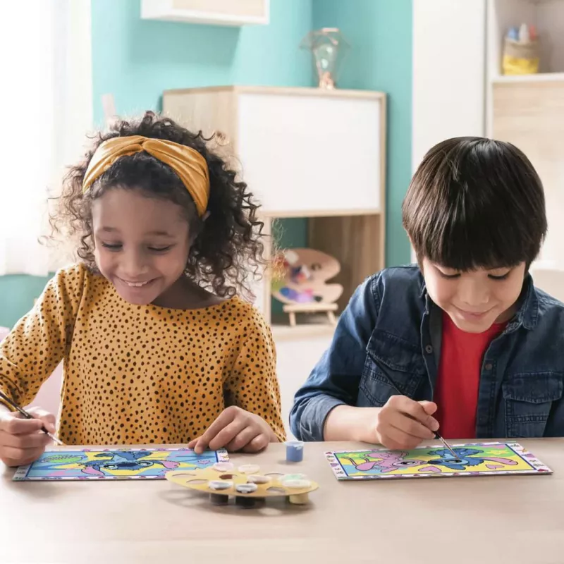 RAVENSBURGER CreArt Junior - Stitch & Angel Set di pittura con i numeri