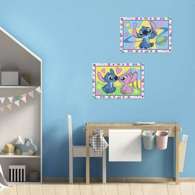 RAVENSBURGER CreArt Junior - Stitch & Angel Set di pittura con i numeri