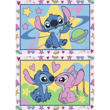 RAVENSBURGER CreArt Junior - Stitch & Angel Set di pittura con i numeri