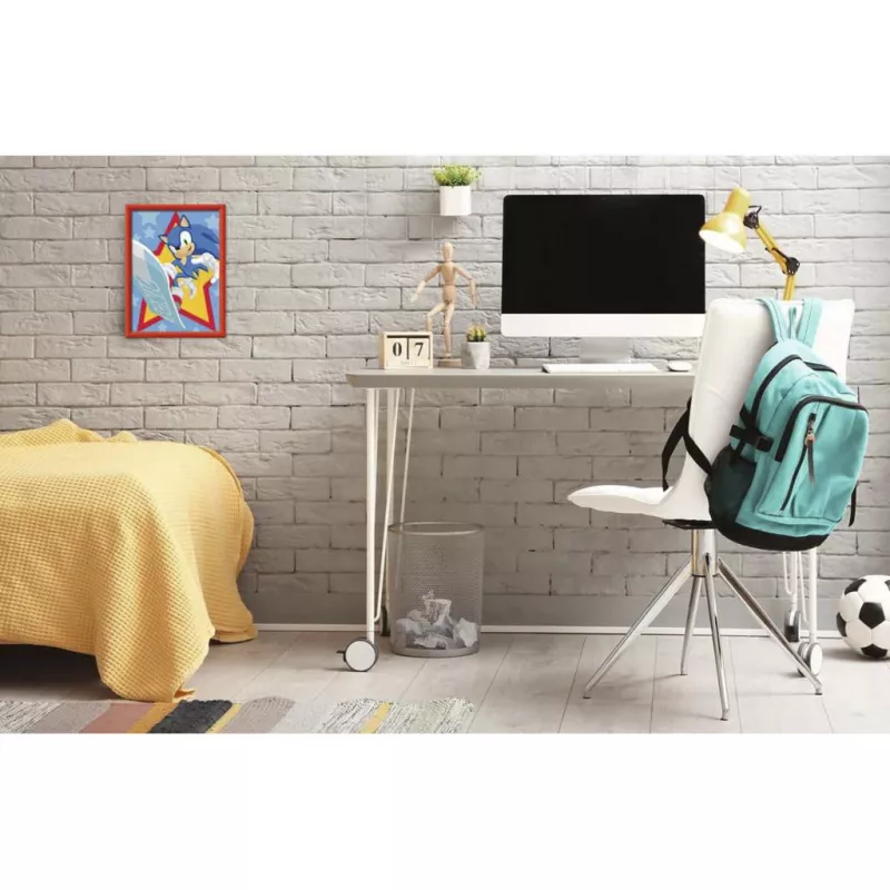 Ravensburger CreArt - Rasender Sonic set di pittura con i numeri