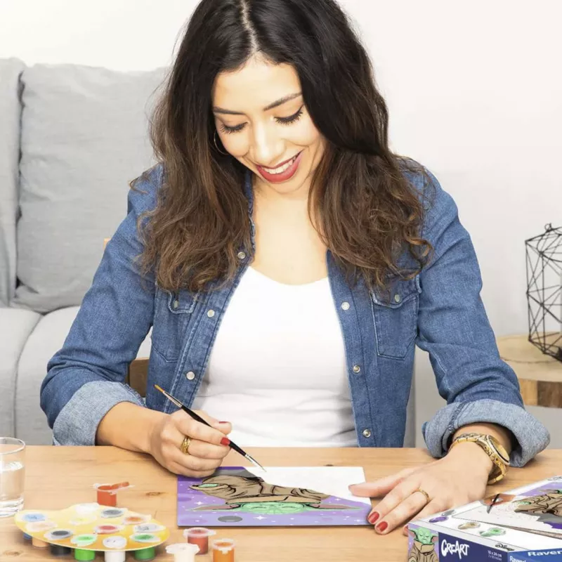 Ravensburger CreArt Star Wars - Grogu in meditazione dipingi con i numeri kit