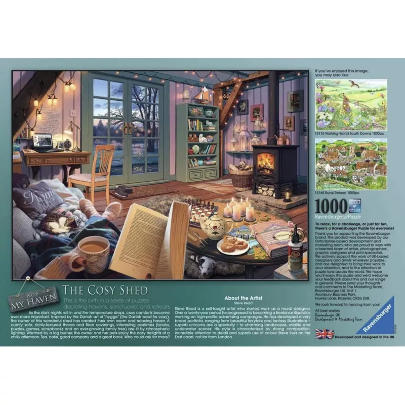 RAVENSBURGER Puzzle My Haven Cozy Garden Shed (1000 pezzi)