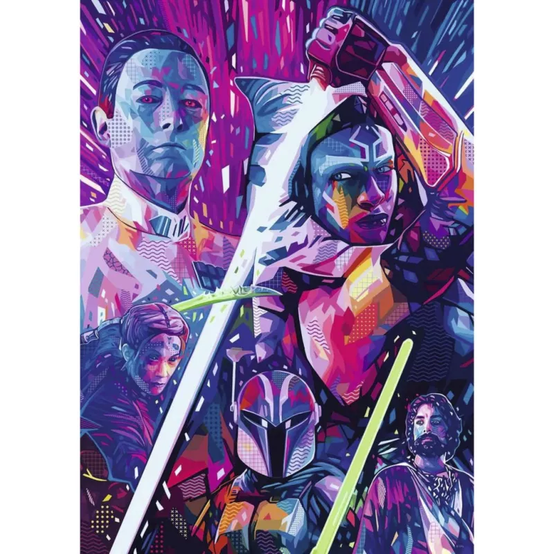 Ravensburger Puzzle Star Wars The Hyperspace Collection: Ahsoka (500 pezzi, pezzi grandi)