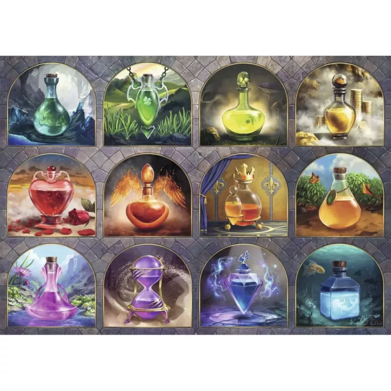 Ravensburger puzzle Zaubertränke (1000 pezzi) - Fantasy Magic Potions Jigsaw Puzzle
