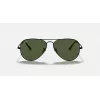 Ray-Ban Aviator Metal II RB3689 Occhiali da sole oro verde polarizzati 55mm