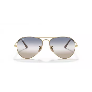 Ray-Ban Aviator Metal II Occhiali da sole RB3689 montatura oro lenti sfumate marroni 62mm