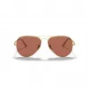 Ray-Ban Aviator Metal II occhiali da sole RB3689 oro Light Blue Gradient 58mm unisex