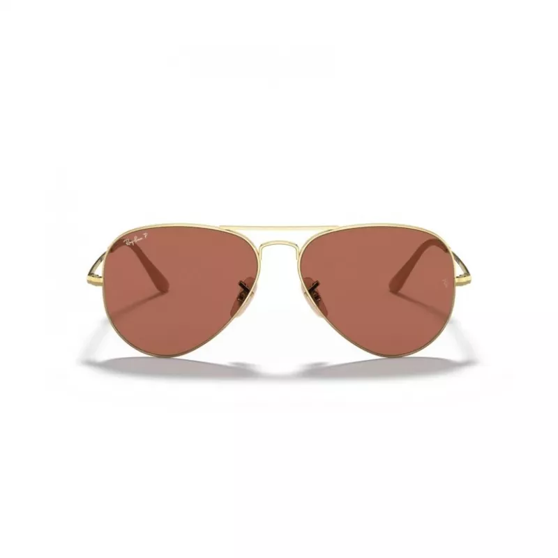Ray-Ban Aviator Metal II occhiali da sole RB3689 oro Light Blue Gradient 58mm unisex