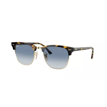 Ray-Ban Clubmaster RB3016 Occhiali da sole grigio trasparente blu sfumato 51mm