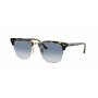 Ray-Ban Clubmaster RB3016 Occhiali da sole grigio trasparente blu sfumato 51mm