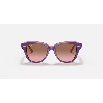 Ray-Ban Junior RB9186S711814 occhiali da sole - montatura quadrata, lenti blu scuro, 46 mm
