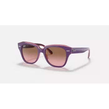 Ray-Ban Junior RB9186S711814 occhiali da sole - montatura quadrata, lenti blu scuro, 46 mm