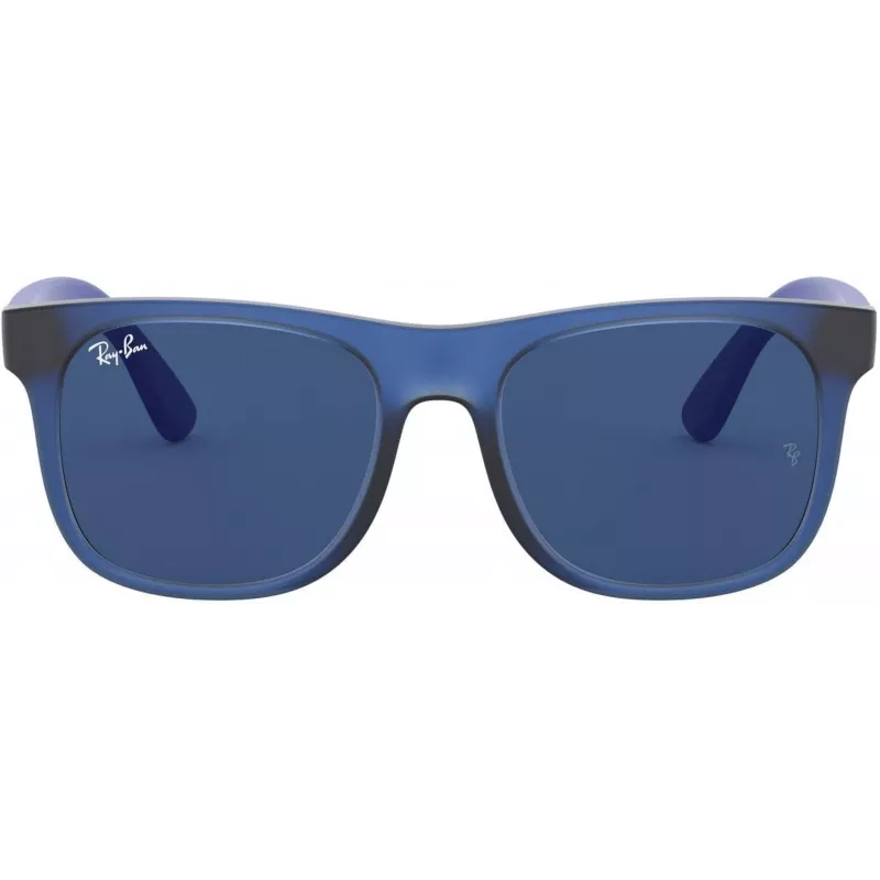 Ray-Ban Junior RJ9069S706080 Occhiali da sole per bambino Phantos trasparente blu grigio Classic 48mm