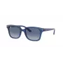 Ray-Ban Junior RJ9071S70624L Occhiali da sole bambino montatura blu trasparente sfumatura blu lenti blu scuro 48mm