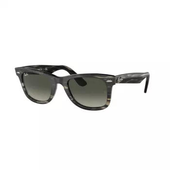 Ray-Ban Original Wayfarer Classic Occhiali da sole RB2140-136071 montatura grigio trasparente lenti grigio gradiente 55/18/145 mm