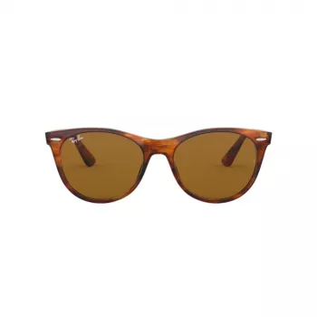 Ray-Ban RB2185 Wayfarer II Occhiali da sole Havana a righe Marrone sfumato 52mm