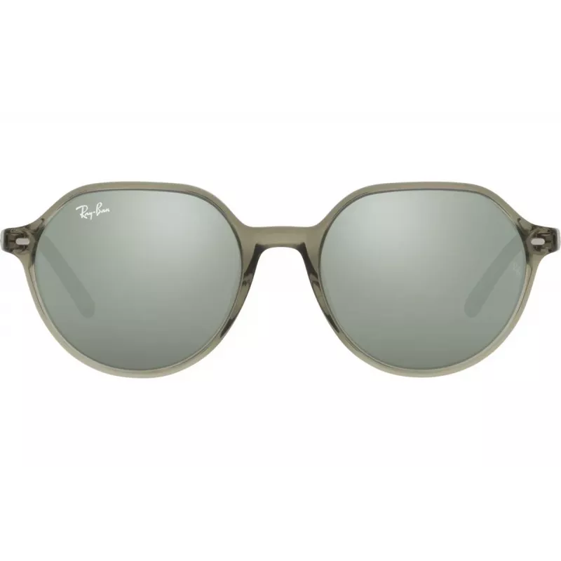 Ray-Ban RB2195 Hawkeye Occhiali da sole Grigio trasparente Azzurro/Viola sfumato 51mm