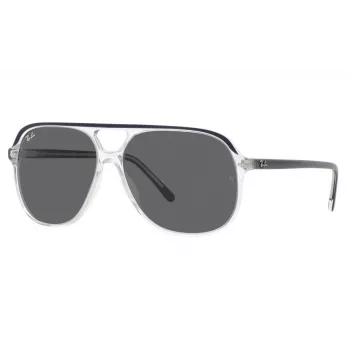 Ray-Ban RB2198 The Hawkeye occhiali da sole trasparente grigio blu sfumato 56/14/145 mm unisex