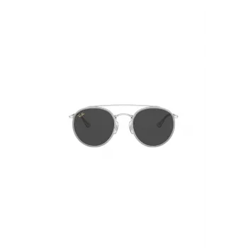 Ray-Ban RB3647N 9211B1 occhiali da sole unisex rotondi montatura oro lenti sfumate blu 51mm