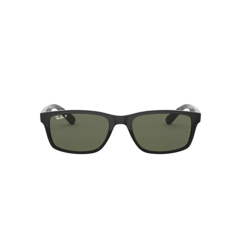 Ray-Ban RB42346019A58 Occhiali da sole uomo squadrati polarizzati - nero/verde 58/14/140 mm