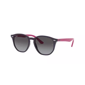 Ray-Ban RJ9070S70218G Occhiali da Sole Bambino, Grigio Trasparente, Quadrati, 46 mm