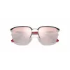 Ray-Ban Occhiali da sole unisex RB3673MF060H2 geometrici dorati con lenti blu scuro, 56 mm