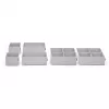 Rayen organizzatore estraibile per cassetto portaposate, 310-500 mm, grigio/bianco, 6-8 scomparti, lavabile in lavastoviglie
