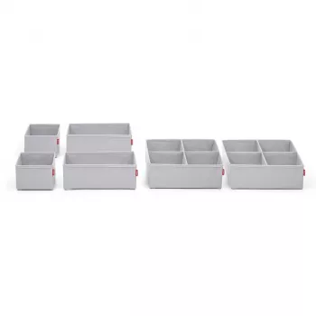 Rayen organizzatore estraibile per cassetto portaposate, 310-500 mm, grigio/bianco, 6-8 scomparti, lavabile in lavastoviglie