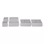 Rayen organizzatore estraibile per cassetto portaposate, 310-500 mm, grigio/bianco, 6-8 scomparti, lavabile in lavastoviglie
