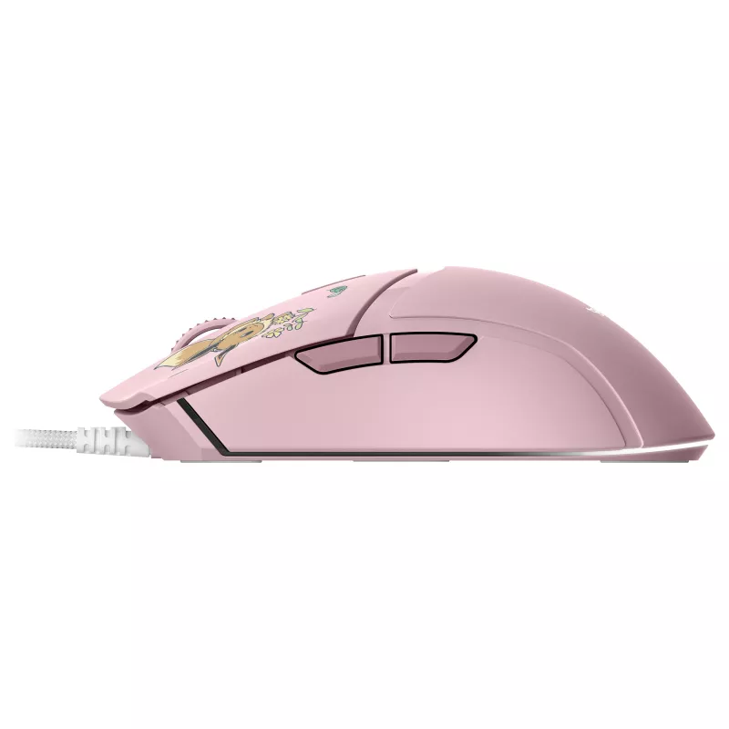 Razer Cobra – Pikachu & Eevee Edition Mouse da gaming con filo, sensore ottico 8500 DPI, Chroma RGB Underglow, 6 tasti programmabili, simmetrico per destrimani