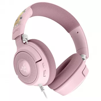 Razer Kraken V4 X Pokemon Pikachu & Eevee Edition cuffie gaming con filo, USB-C, 40 mm