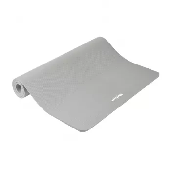 REBEL ACTIVE tappetino da allenamento 190x115x2 cm NBR grigio – yoga, pilates, fitness