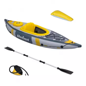 REBEL ACTIVE gommone kayak 282x90x43 cm, set