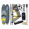 REBEL ACTIVE Stand-Up Paddleboard gonfiabile con attrezzatura da windsurf, 305x76x15 cm, set completo con pagaia, pompa, leash, zaino