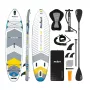 REBEL Active SUP Board RBA-4507-WH - stand-up paddleboard gonfiabile 10'6 pollici bianco/blu
