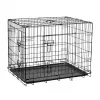 REBEL ANIMALS gabbia metallica per cani, cuccia, taglia XL 91x60x67 cm, nero